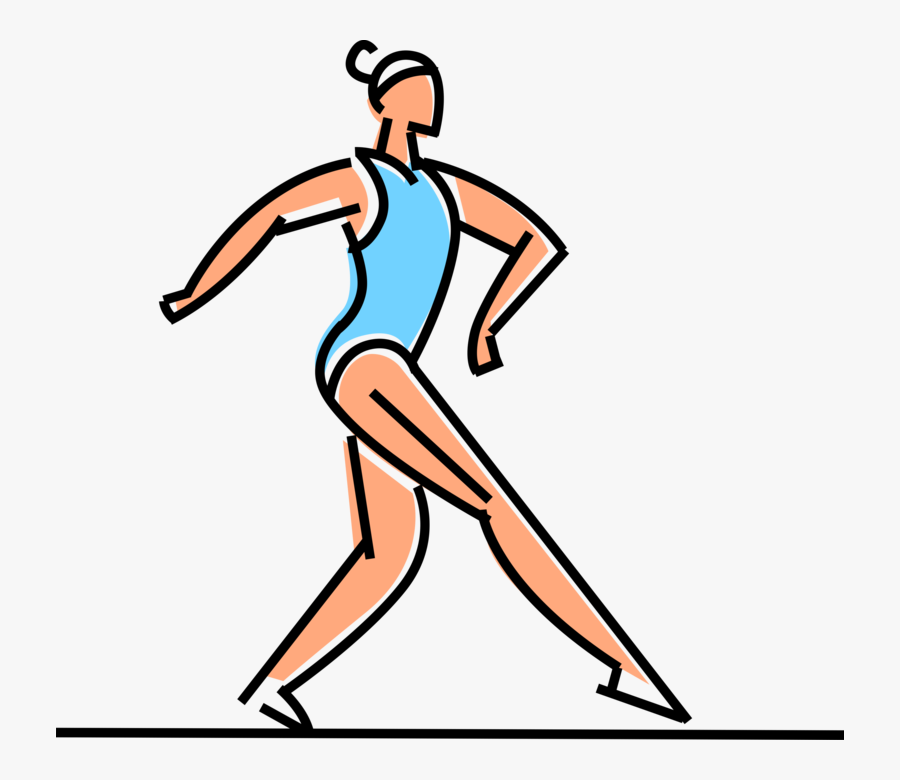 Gymnast Clipart Person Balance - Illustration, Transparent Clipart