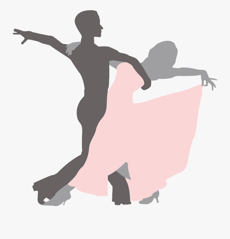 Dance Studio Dance Party Salsa Swing - Silhouette Ballroom Dance, Transparent Clipart