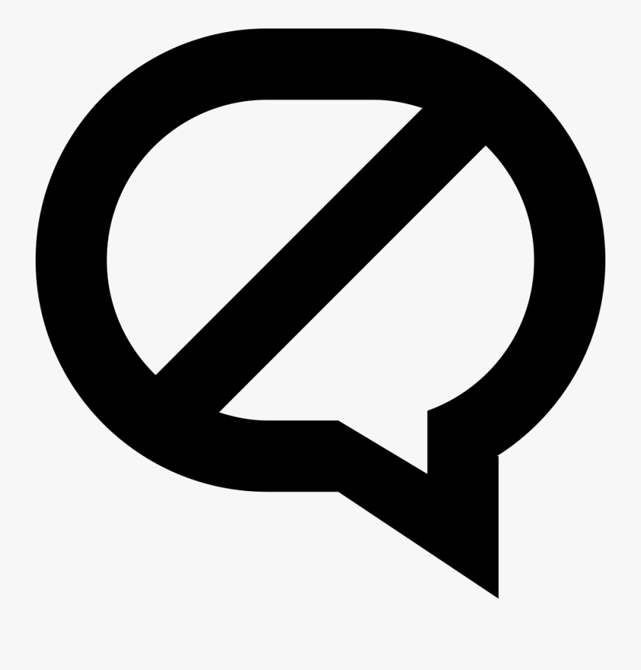 No Message Comments - Circle, Transparent Clipart