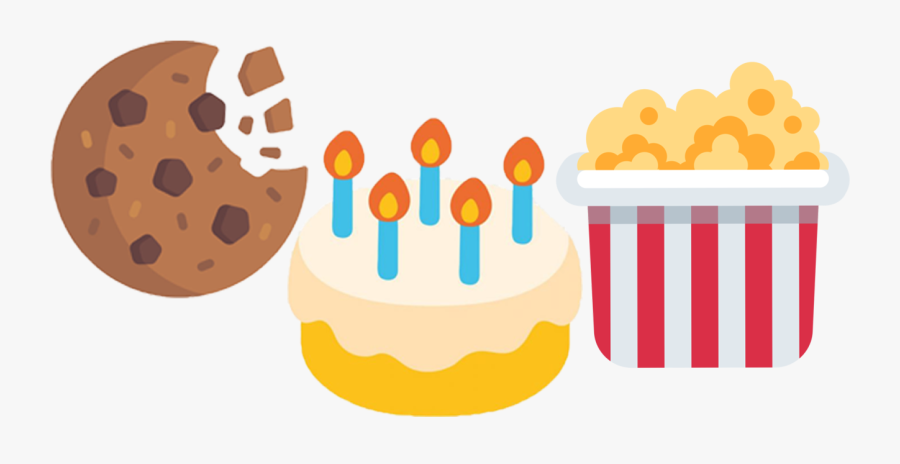 Cookie Cake Pop - Transparent Background Discord Popcorn Emoji, Transparent Clipart