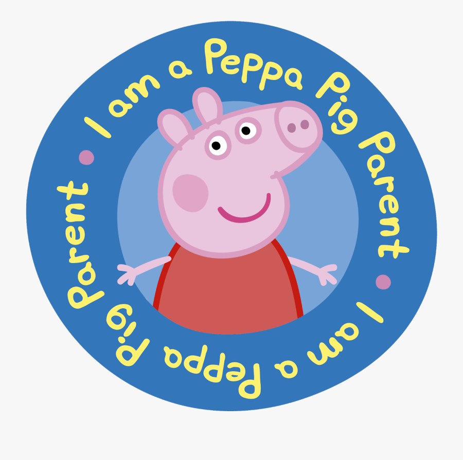 Peppa Pig Round Stickers Clipart , Png Download - Peppa, Transparent Clipart