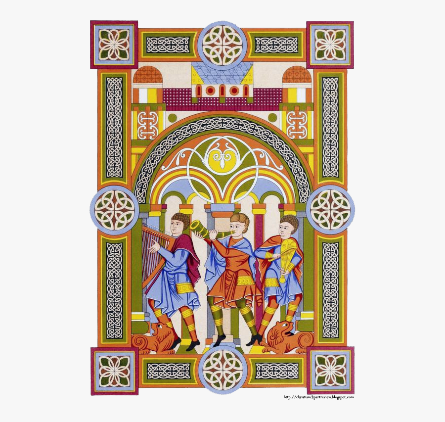 Illuminated Manuscripts With Celtic Knots, Transparent Clipart