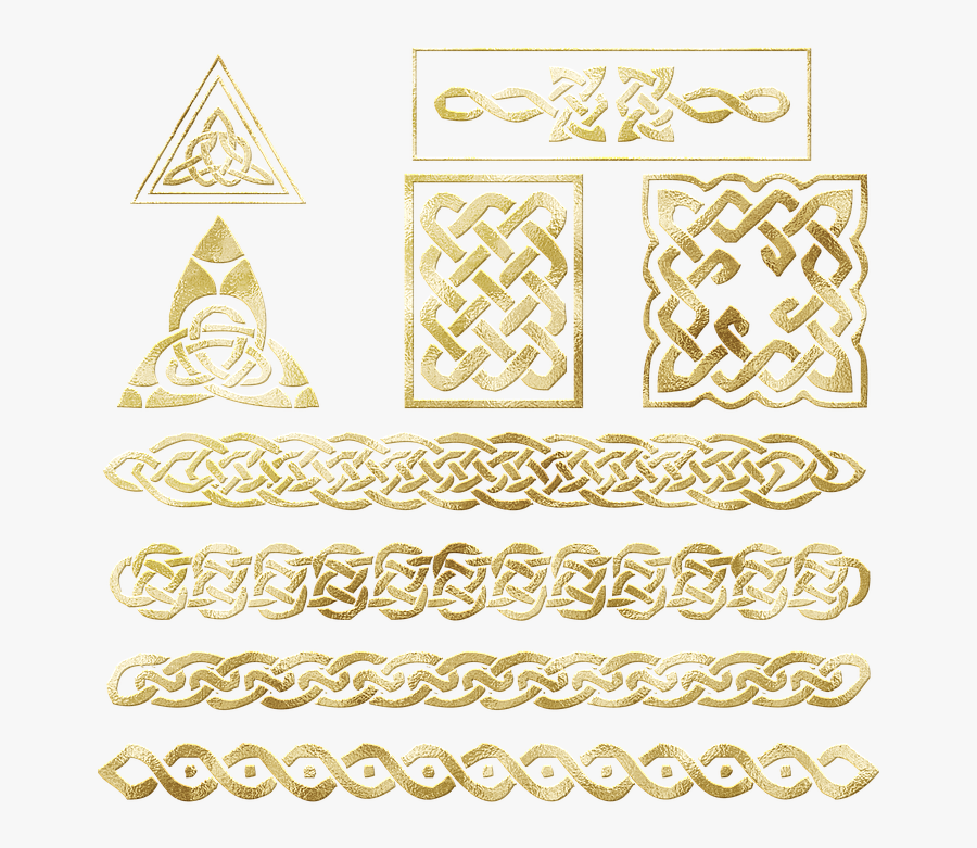 Celtic Knots, Celtic Symbols, Borders, Celtic, Irish - Border Celtic Gothic, Transparent Clipart