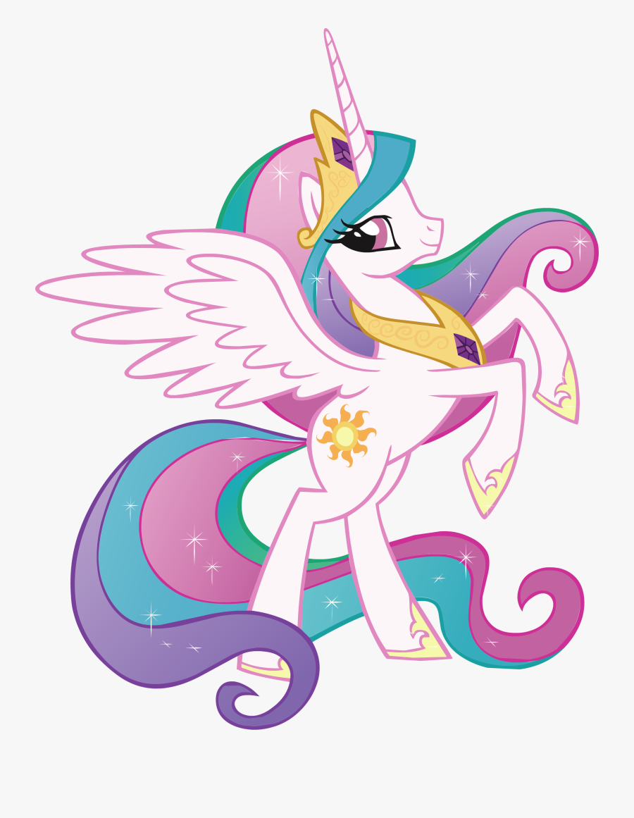 Rainbow Little Pony My Celestia Rarity Dash Clipart - Principessa Celestia My Little Pony, Transparent Clipart