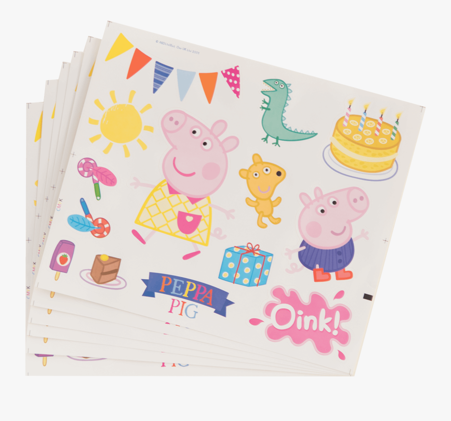 Peppa Pig Mask Sticker Sets - Cartoon, Transparent Clipart