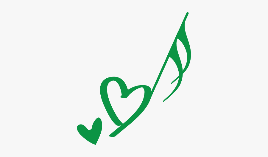 Clip Art Design Free Heart Template - Music Notes Png Hearts, Transparent Clipart