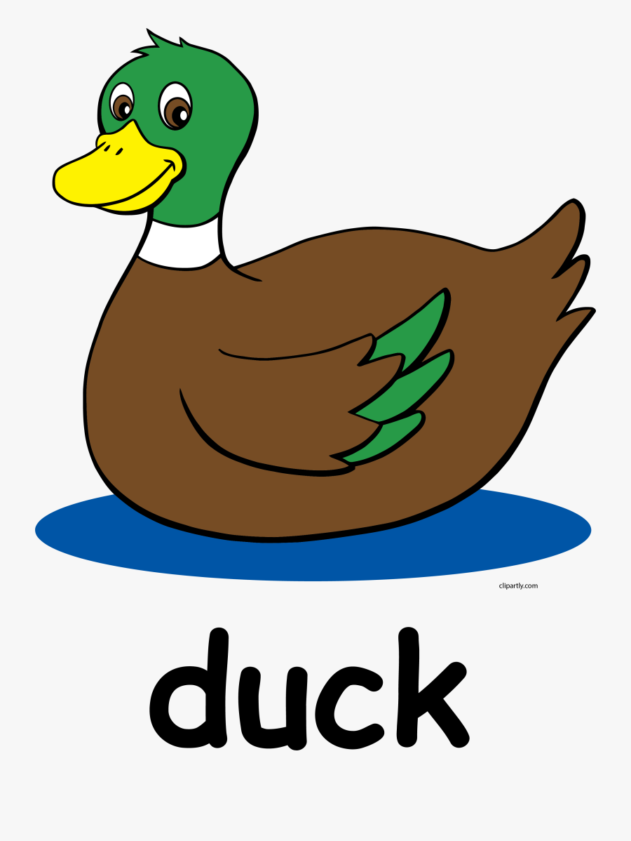 Duck And Duck Text Clip Art School Clipart Png - Duck Clipart, Transparent Clipart