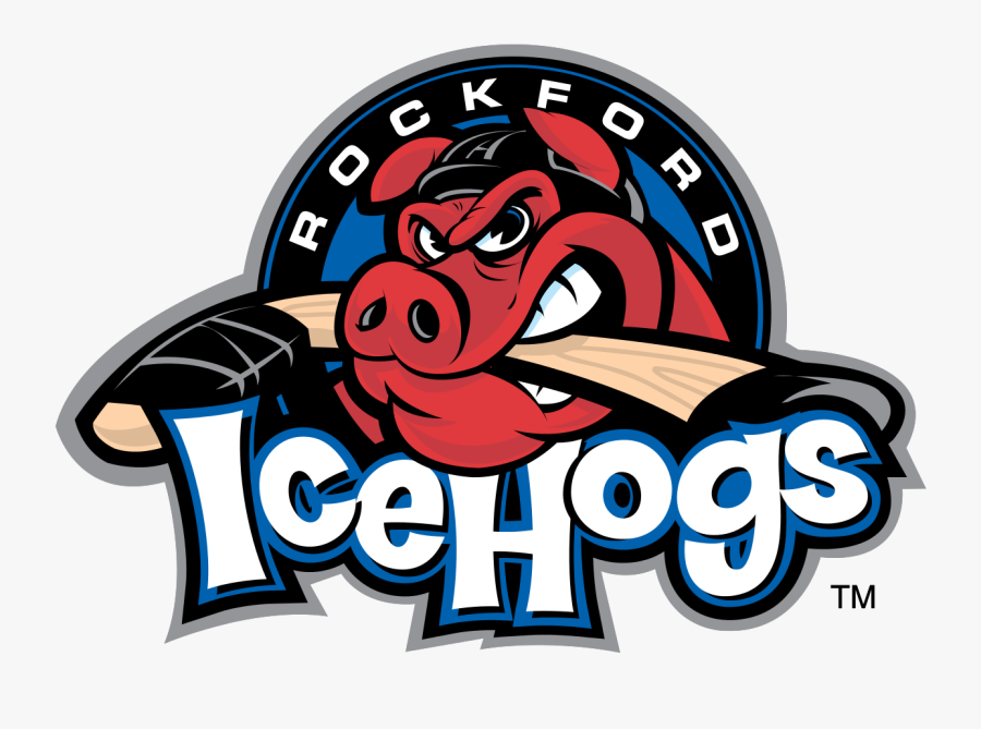Icehogs Extend Affiliation With Chicago Blackhawks - Rockford Icehogs Logo, Transparent Clipart