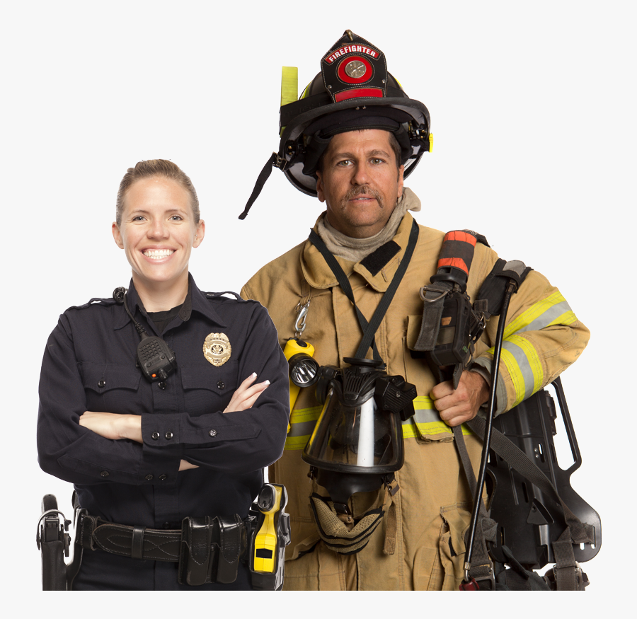 Home First Responders Firefighter Police - Face In Hole Fireman, Transparent Clipart