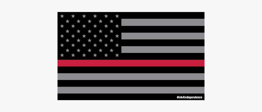 Flag Clipart Thin Red Line - American Flag With National Anthem, Transparent Clipart