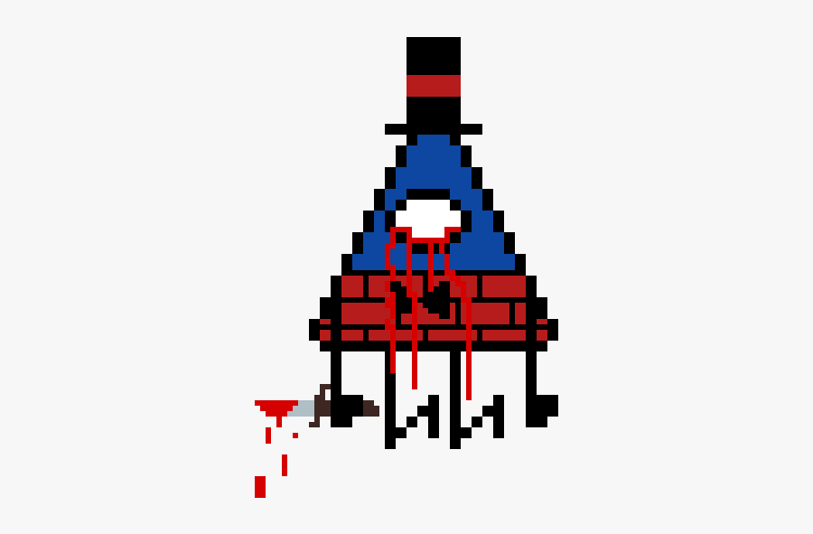 Pixel Art Bill Cipher, Transparent Clipart