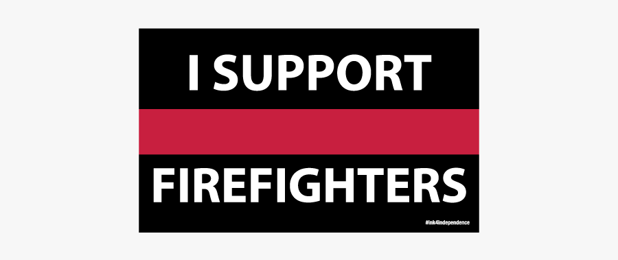 First Responder Support Ms - Support The Thin Red Line, Transparent Clipart