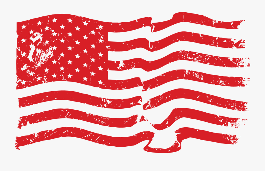 Black And White Us Flag Png, Transparent Clipart