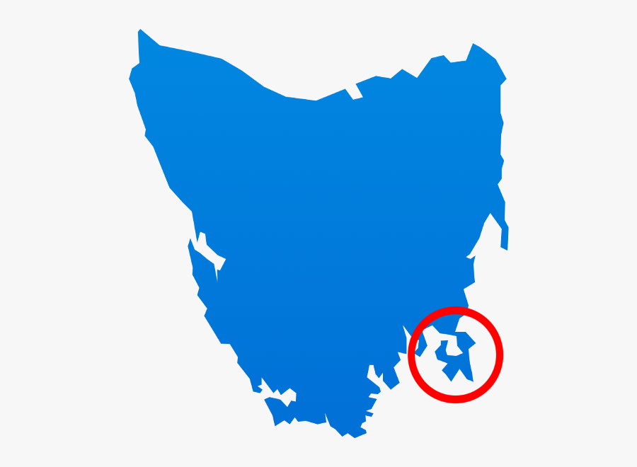 Tasman Business Association - Outline Map Of Tasmania, Transparent Clipart