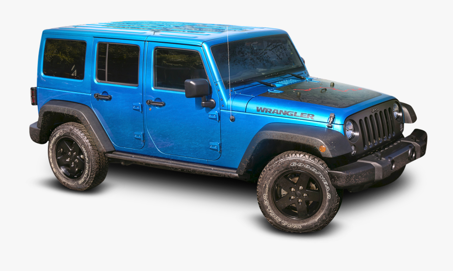 Blue Car Clipart Clear Background - Future Jeep Wrangler, Transparent Clipart