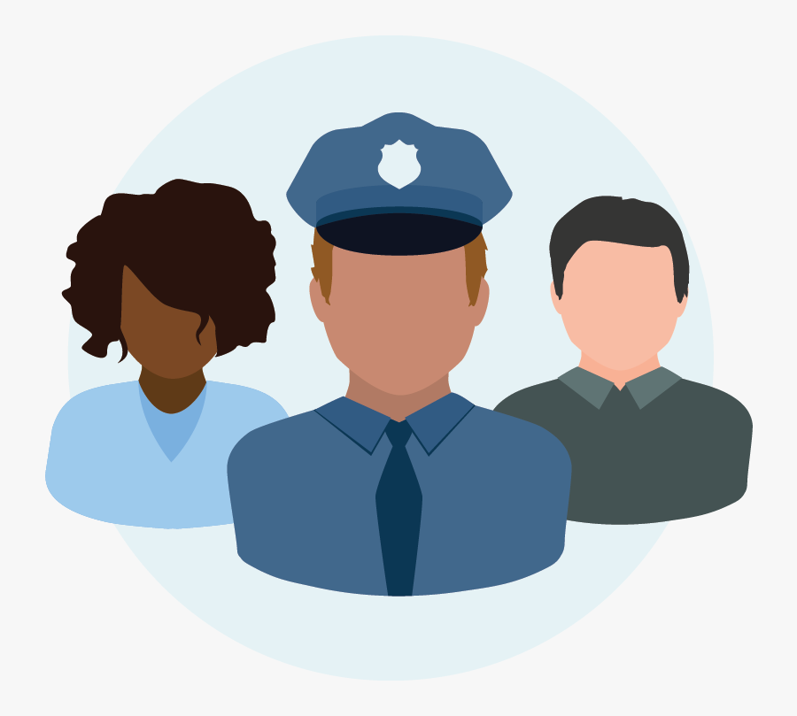 Principled Policing - Police Community Relations Clipart, Transparent Clipart