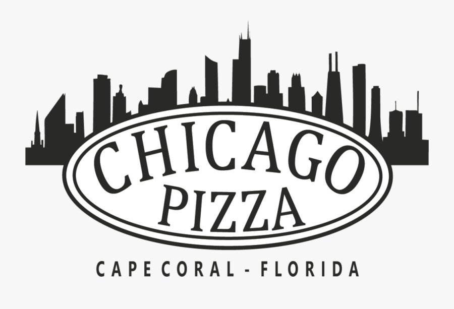Celebrating National Pizza Month - Chicago Skyline, Transparent Clipart