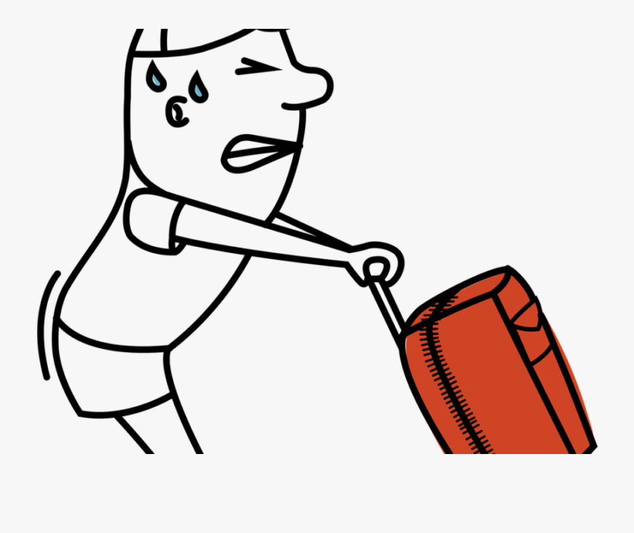Transparent English Grammar Clipart - Koffer Schleppen, Transparent Clipart