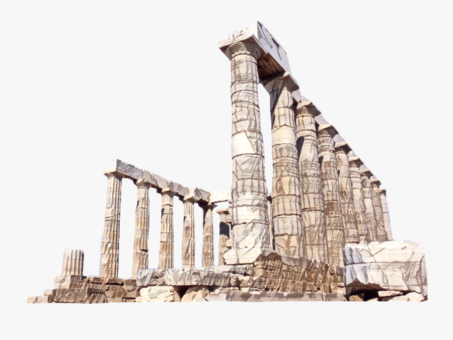 Ftestickers Poseidon Architecture Columnsfreetoe - Temple Of Poseidon, Transparent Clipart