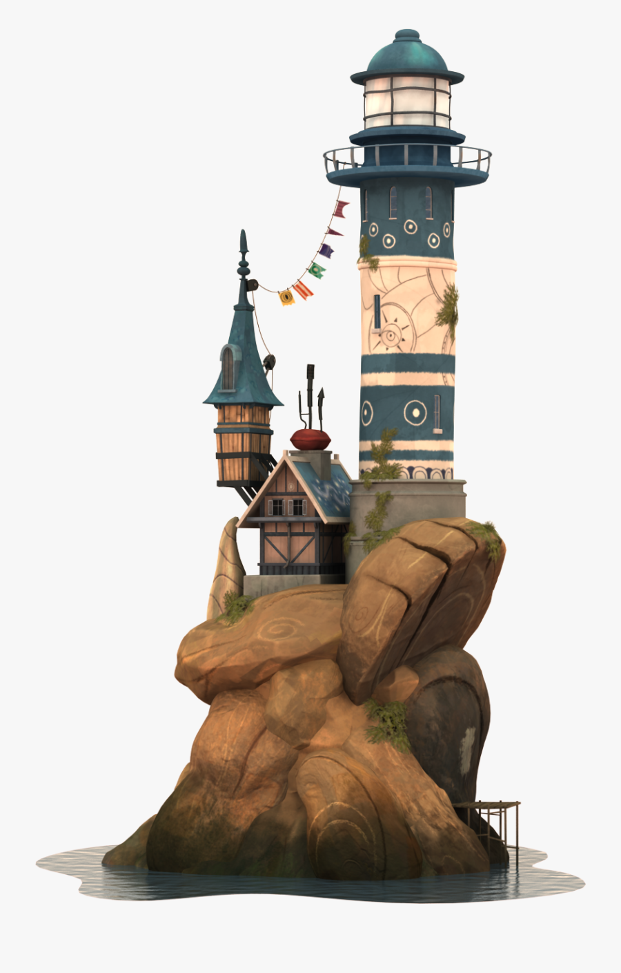 Clip Art Le Phare D Model - Lighthouse, Transparent Clipart