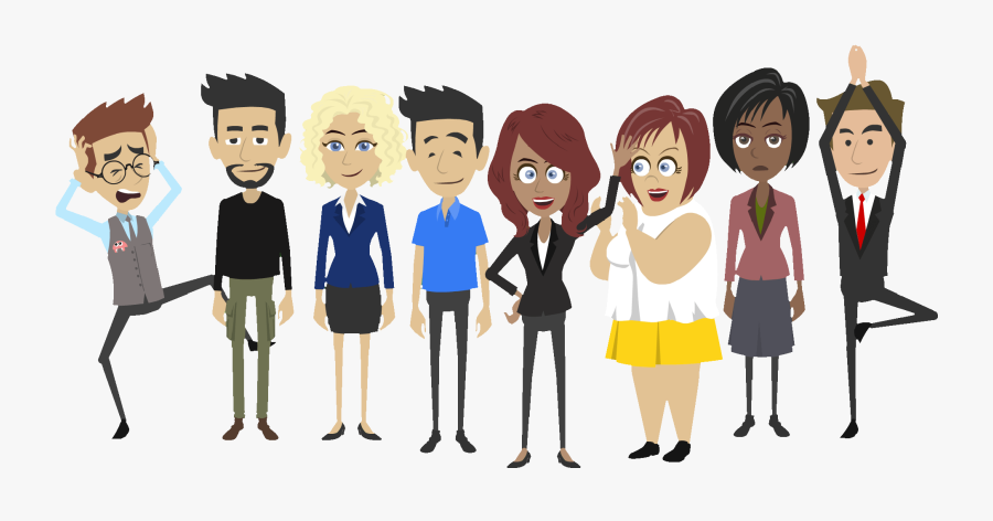 Project Team Cartoon, Transparent Clipart
