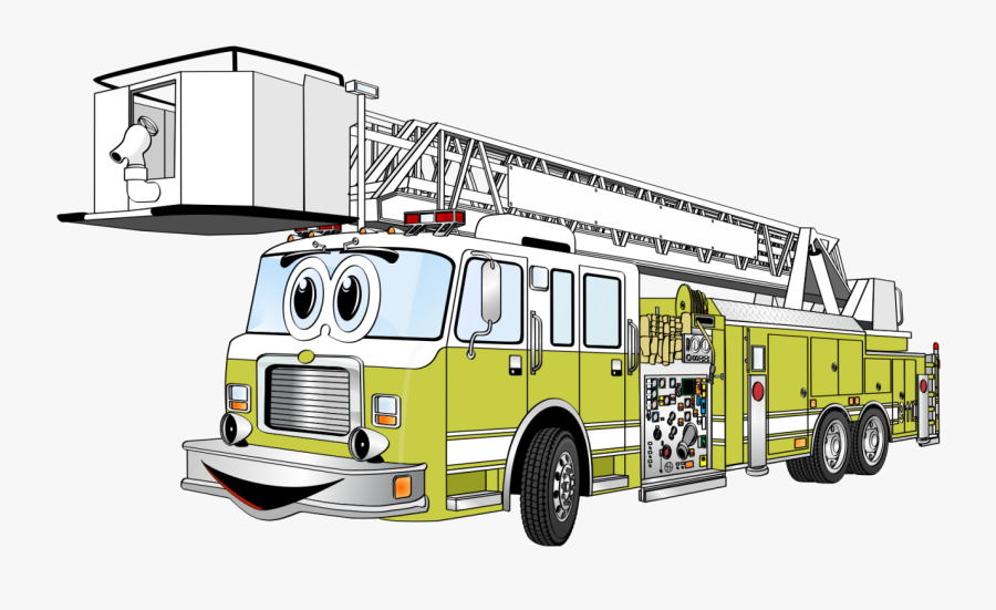 Fire Engine Hook Ladder Truck Firefighter Clip Art - Fire Engin...