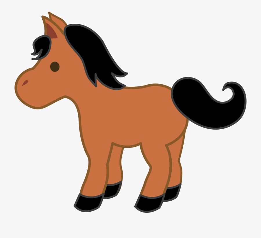Cartoon Horse Clipart - Pony Clipart, Transparent Clipart