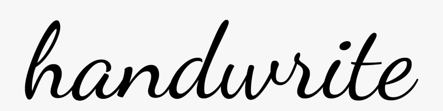 Handwrite - Calligraphy, Transparent Clipart