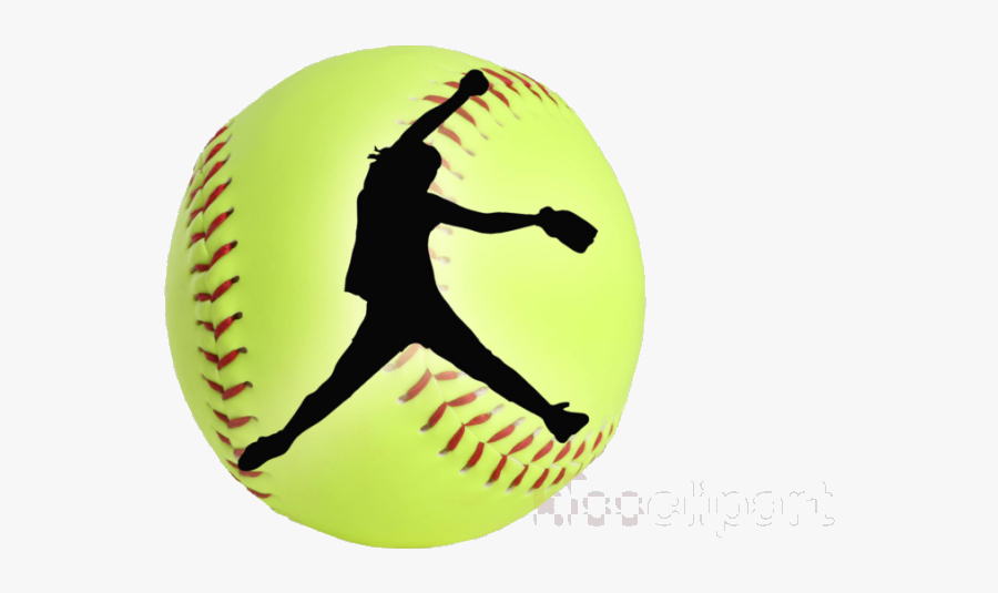 Softball Clipart Yellow Pitcher Transparent Png - Girls Softball, Transparent Clipart