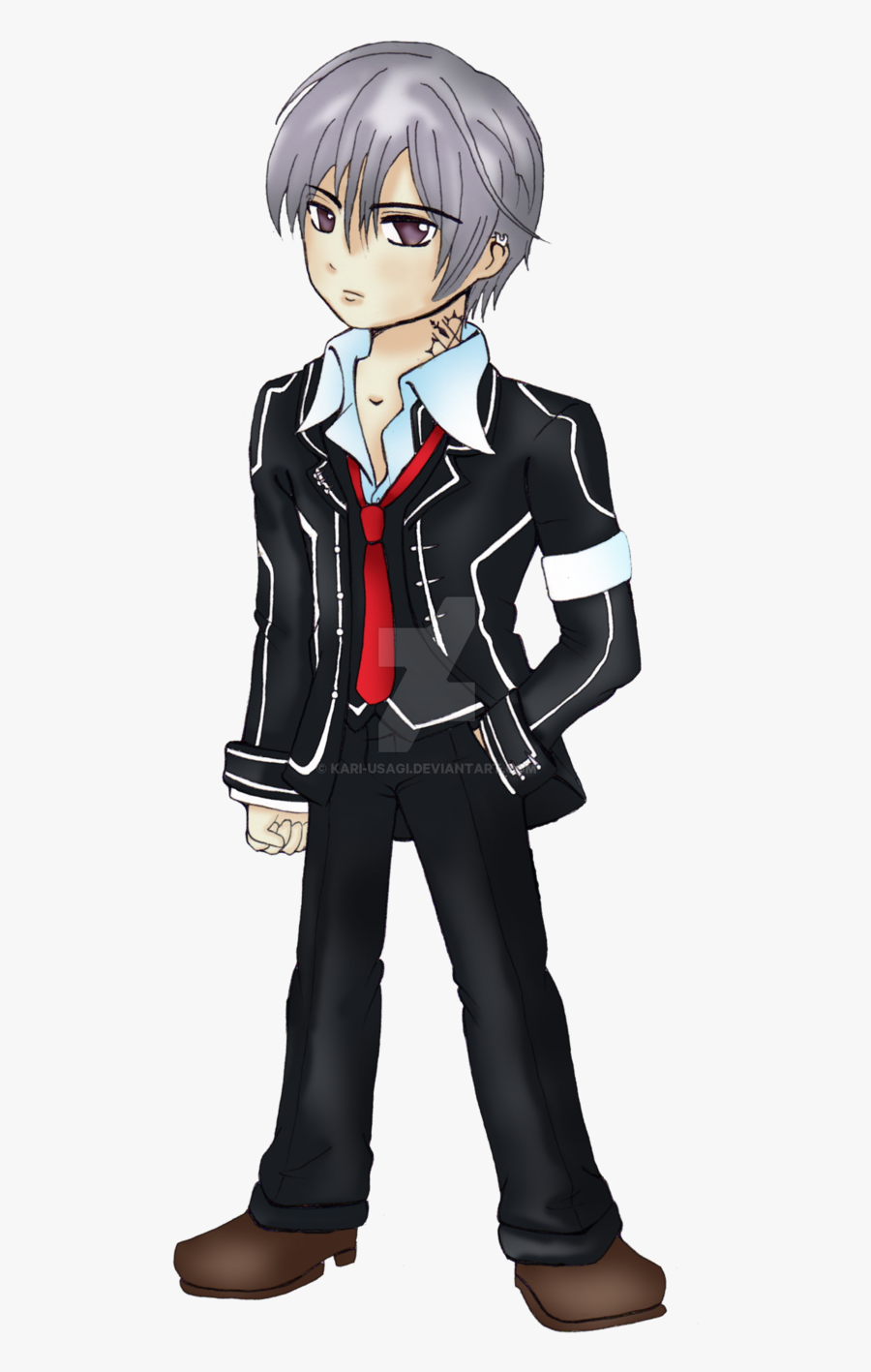 Chibi Zero Kiryuu By Kari-usagi - Anime School Uniform Boy, Transparent Clipart