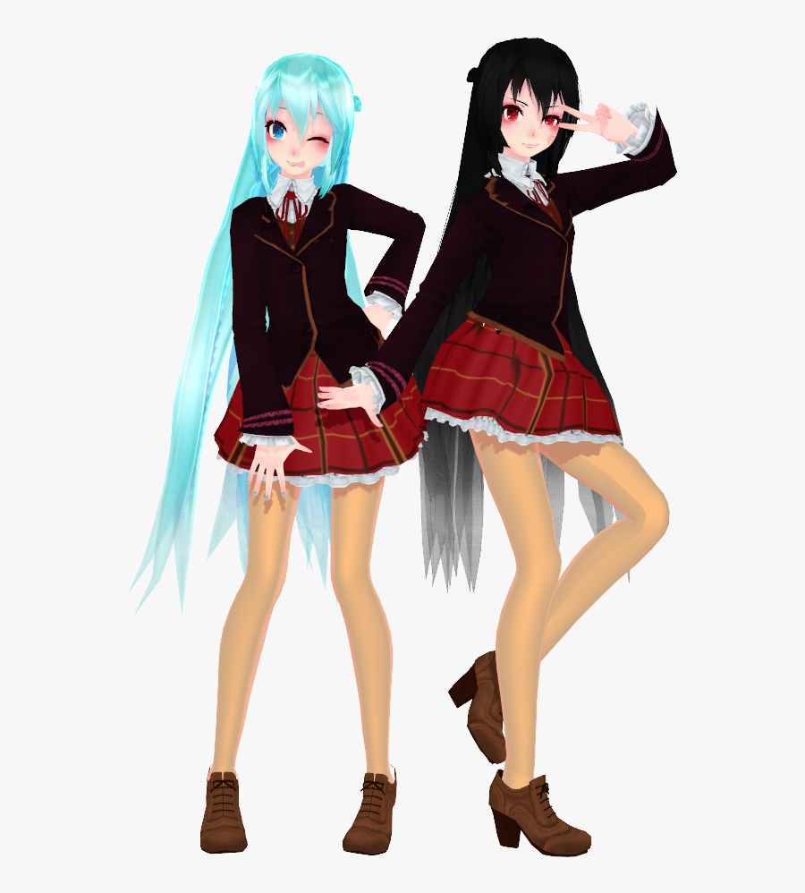 Hatsune Miku Mikumikudance Clothing School Uniform - Anime, Transparent Clipart