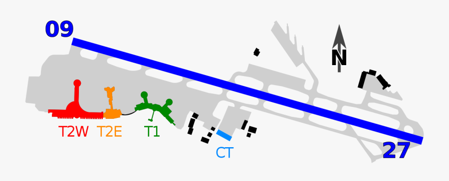 San Airport Diagram - Aeropuerto Internacional De San Diego, Transparent Clipart