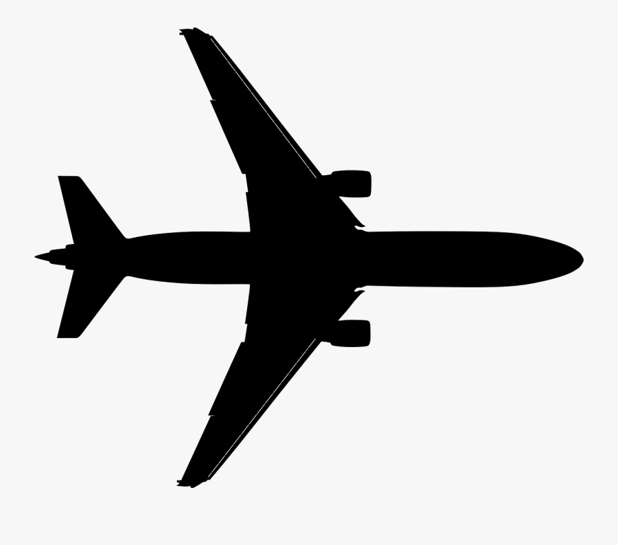 Plane Birds Eye View, Transparent Clipart