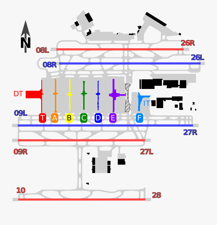 Transparent Airport Clipart - Atlanta Airport Terminal S Gate E3, Transparent Clipart