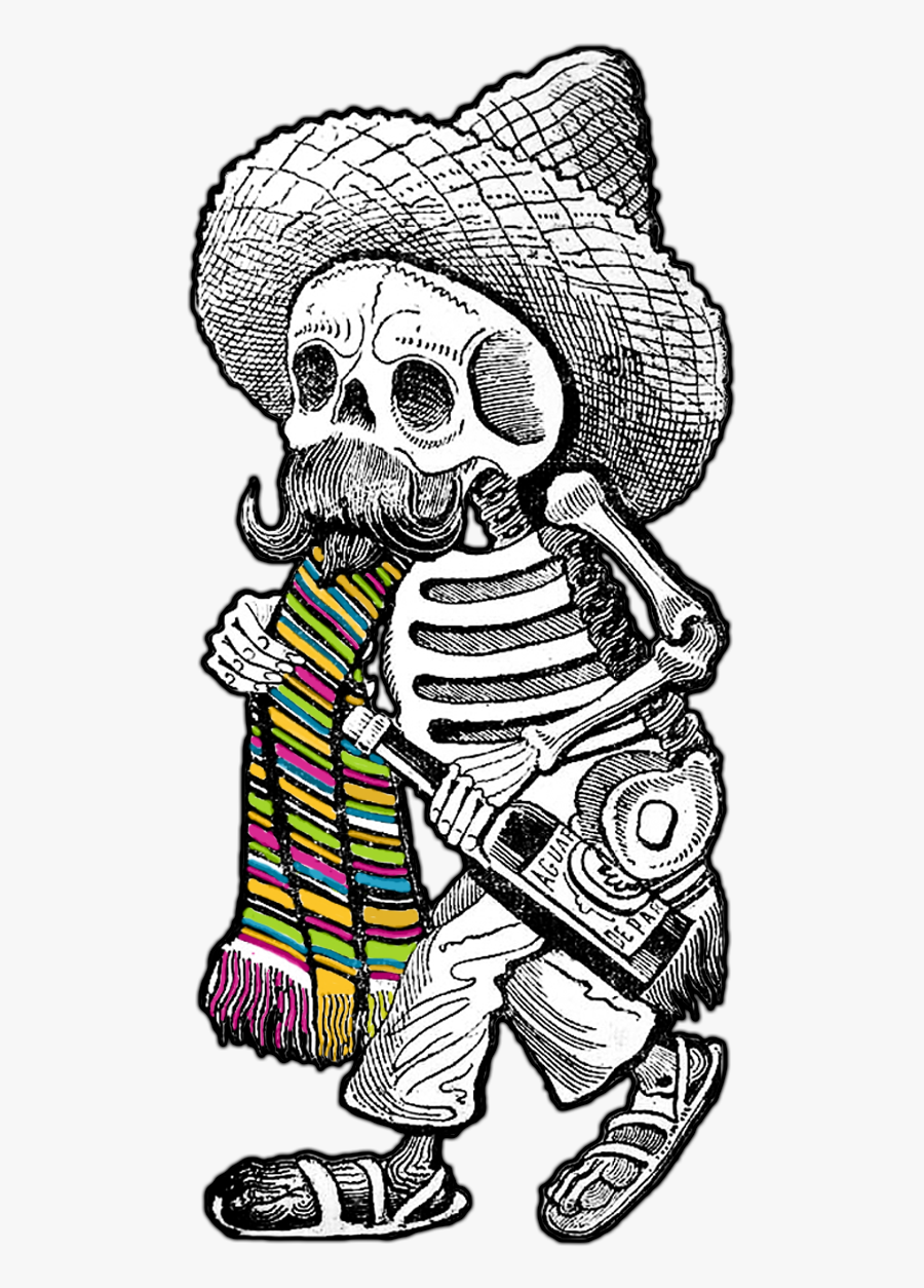 Day Of The Dead Art - José Guadalupe Posada Calavera Maderista, Transparent Clipart