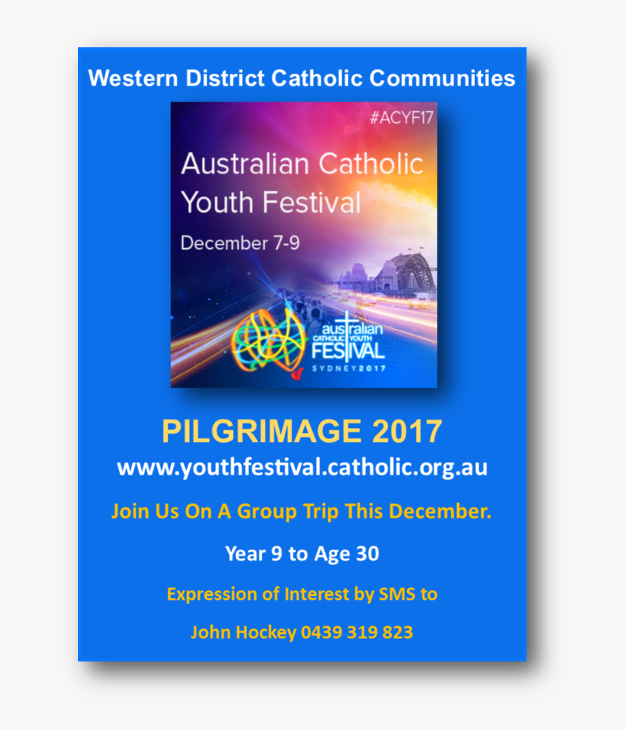 Australian Catholic Youth Festival Pilgrimage - Festival Znanosti, Transparent Clipart