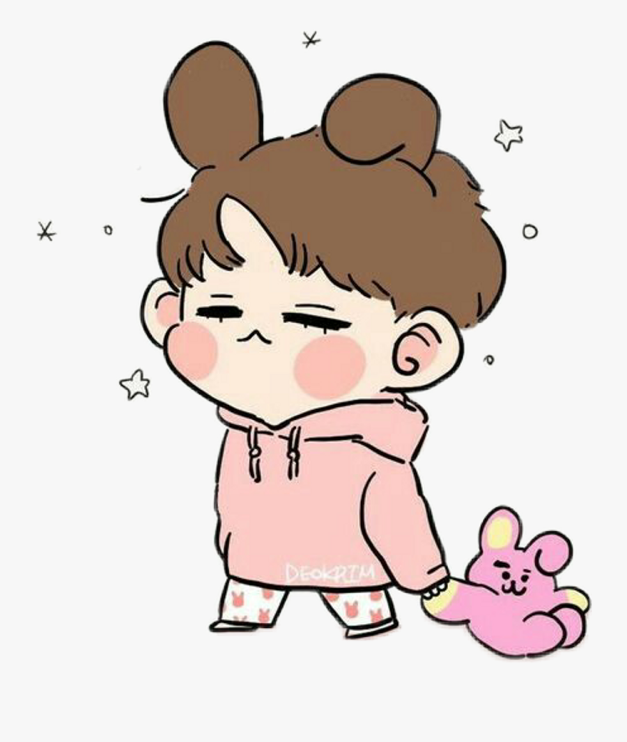 #freetoedit #cute #kawaii #girlfriend #boyfriend #weekend - Jungkook Chibi Kawaii, Transparent Clipart