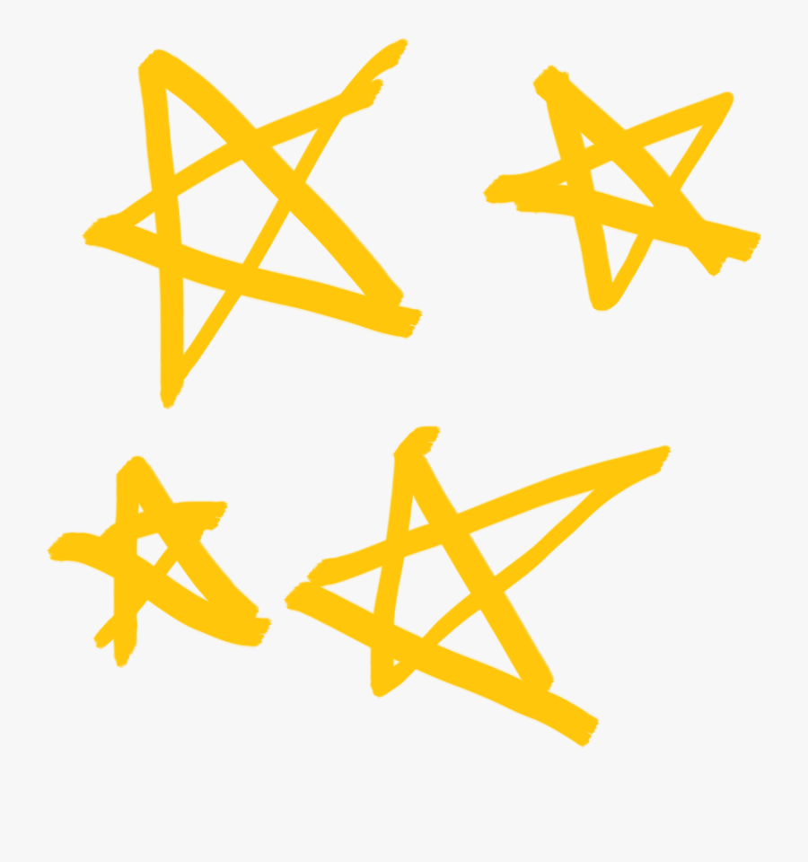 Image Library Stock Bohemian Drawing Star - Yellow Stars Drawing Transparent, Transparent Clipart
