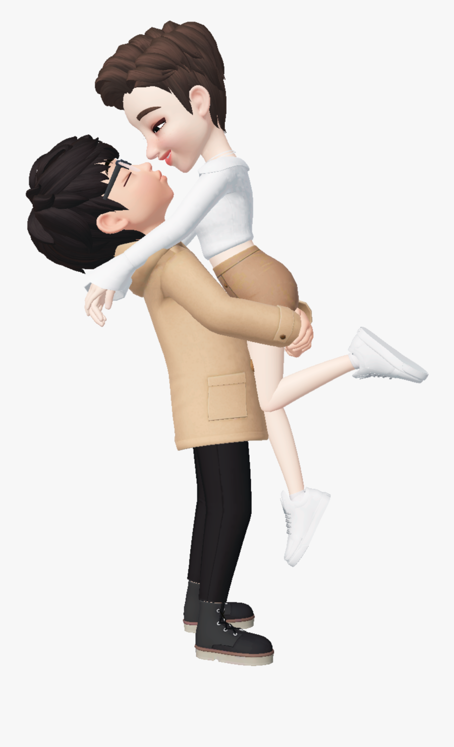 #boyfriend #cute #cutecouple #zepeto #zepetocouple - Girl, Transparent Clipart