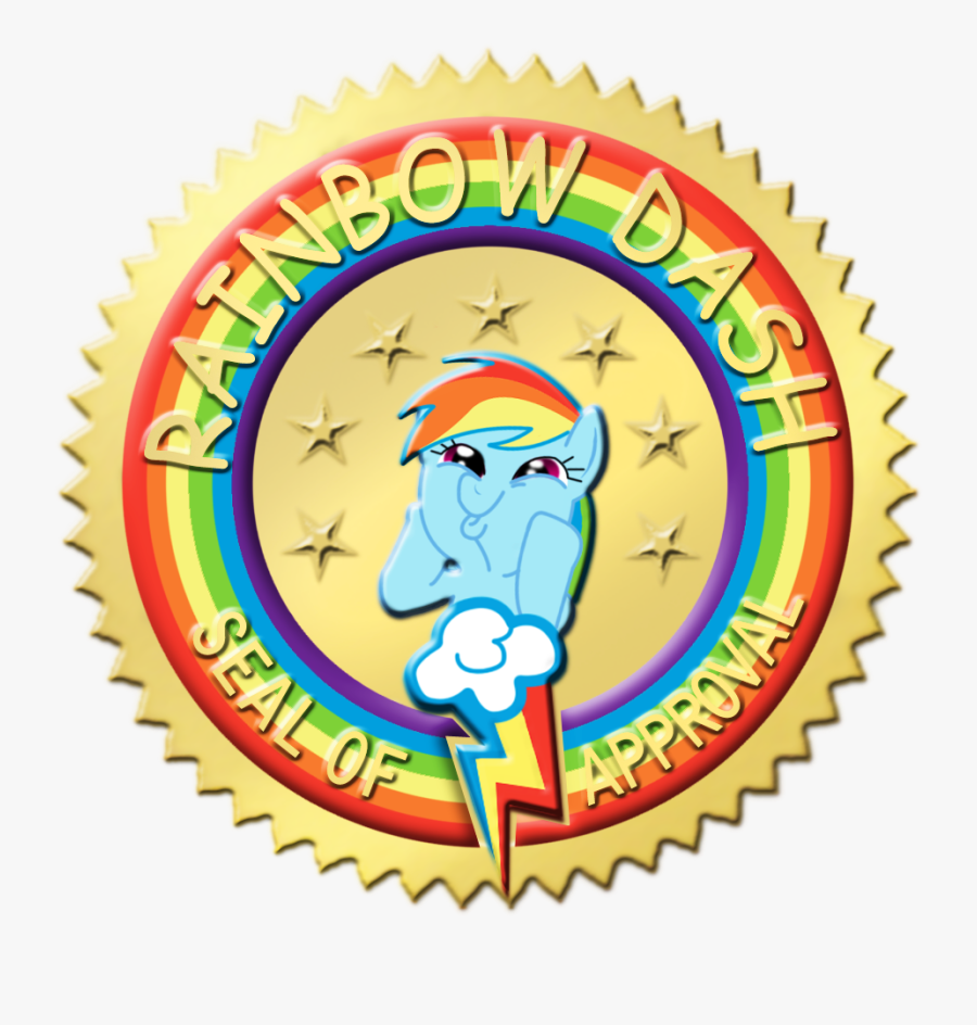 Rainbow Dash Rarity Pinkie Pie Clip Art - Rainbow Dash Seal Of Approval, Transparent Clipart