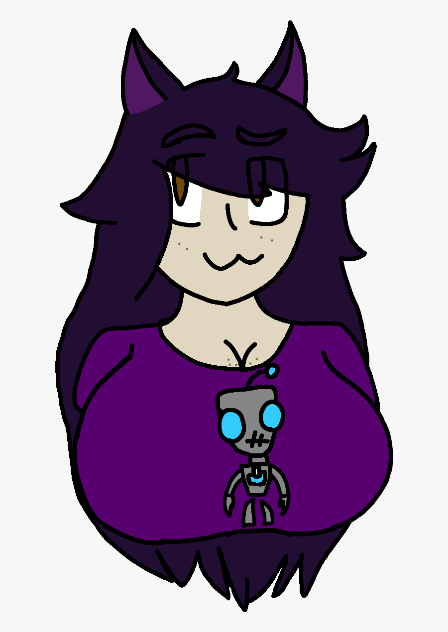 Big Tiddy Neko Gf - Cartoon, Transparent Clipart