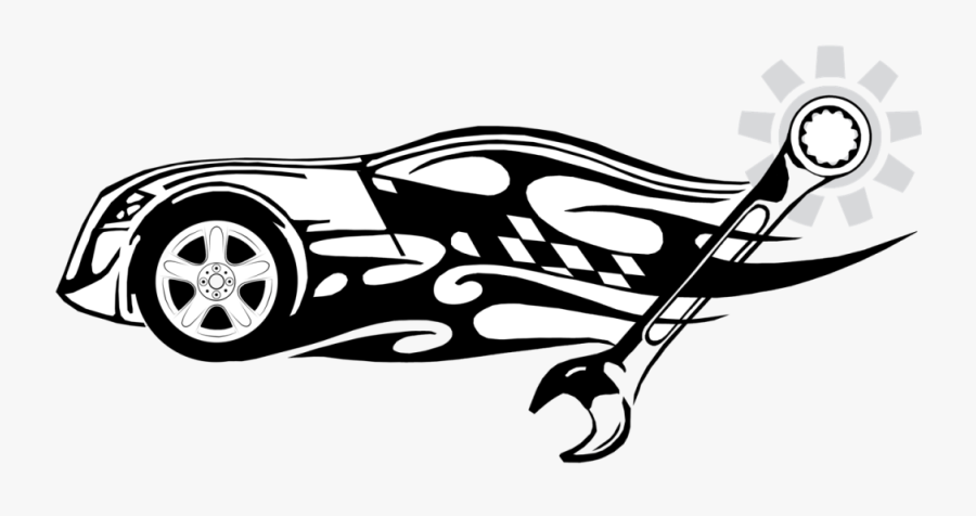 Complete Auto Service - Race Car, Transparent Clipart