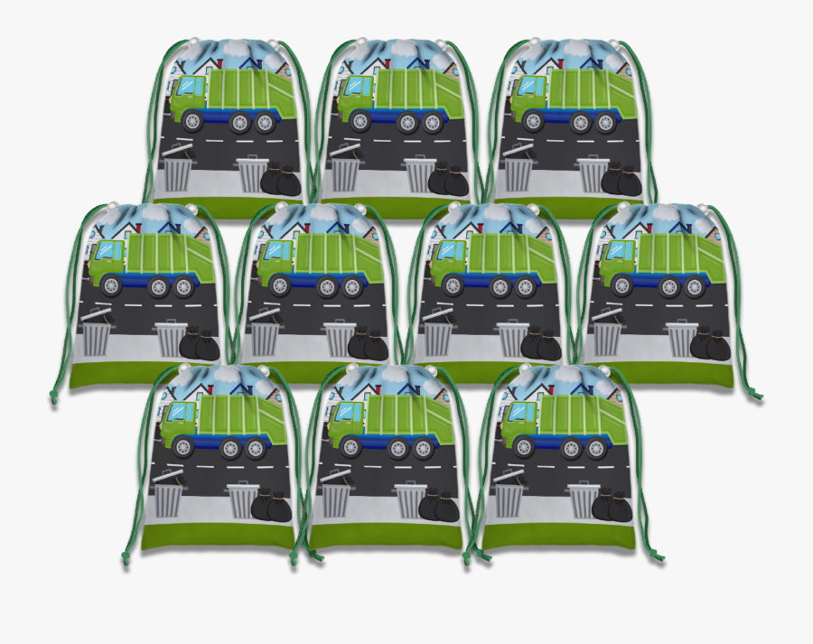 Garbage Truck Drawstring Tote Bag - Austin A40 Devon, Transparent Clipart
