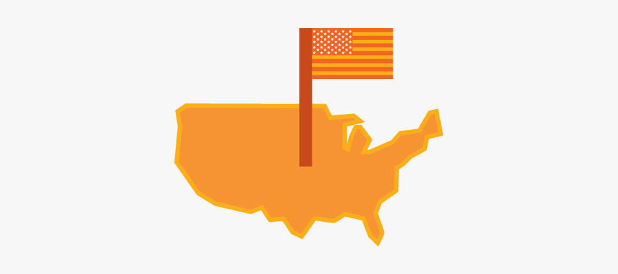 Modern Map Of United States, Transparent Clipart