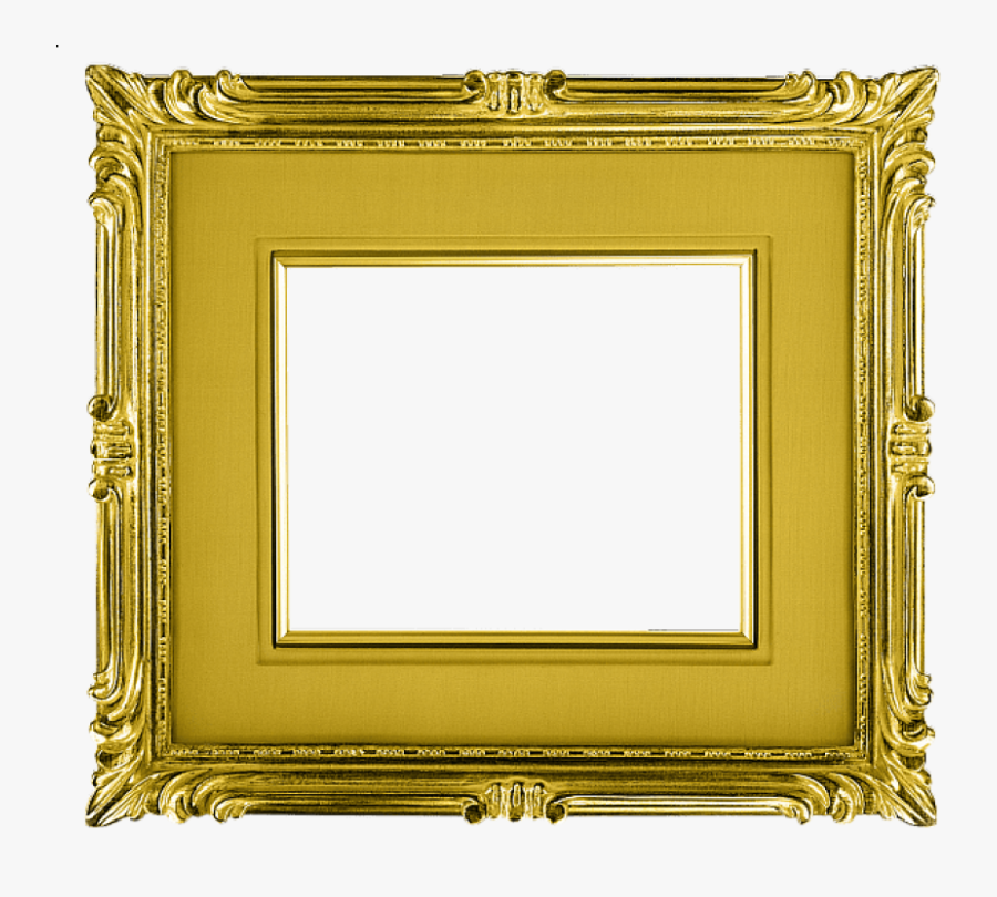 Transparent Gold Frame Transparent Background - Landscape Picture Frame Png, Transparent Clipart