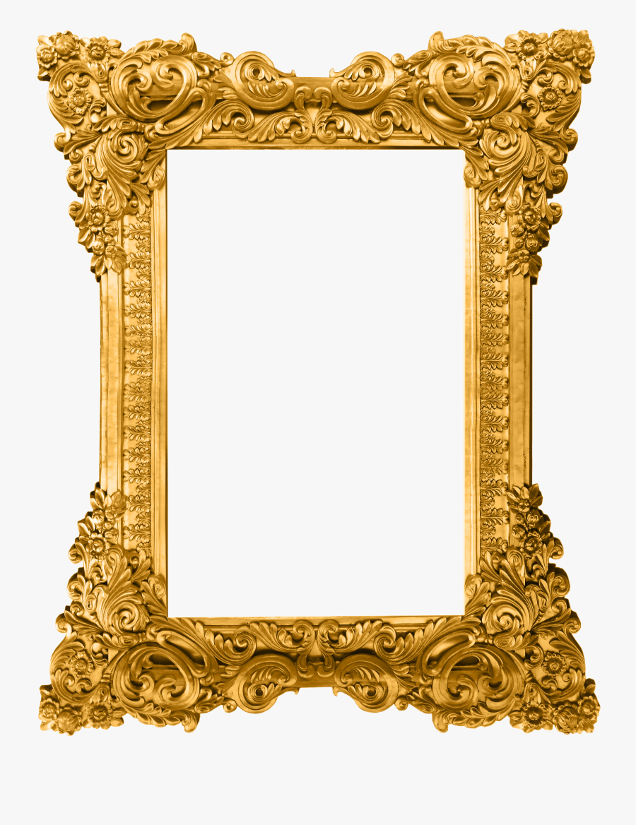Gold Frames Clip Art, Transparent Clipart