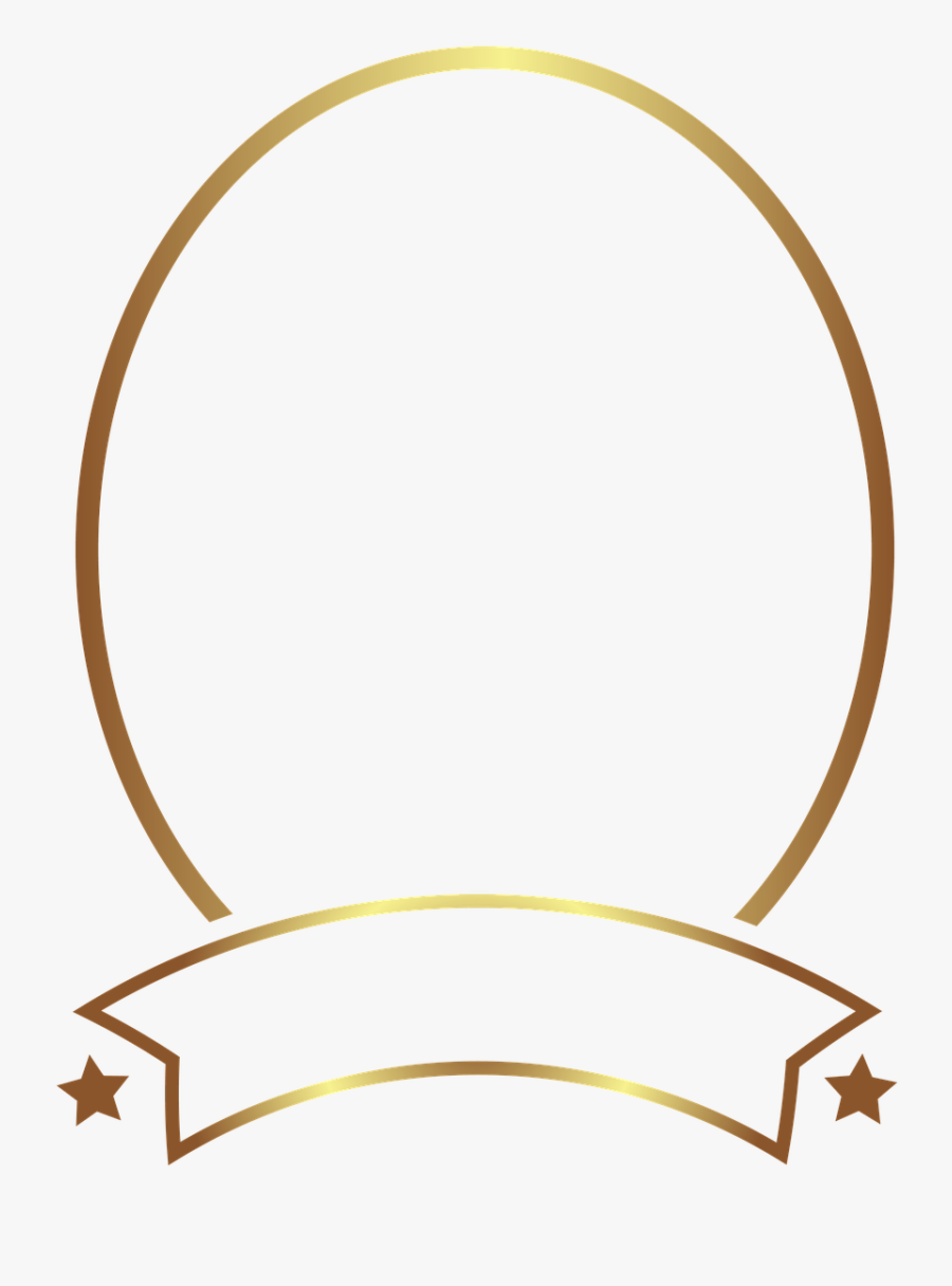 Photo Frame Gold Style Free Picture - Transparent Oval Frame Png, Transparent Clipart