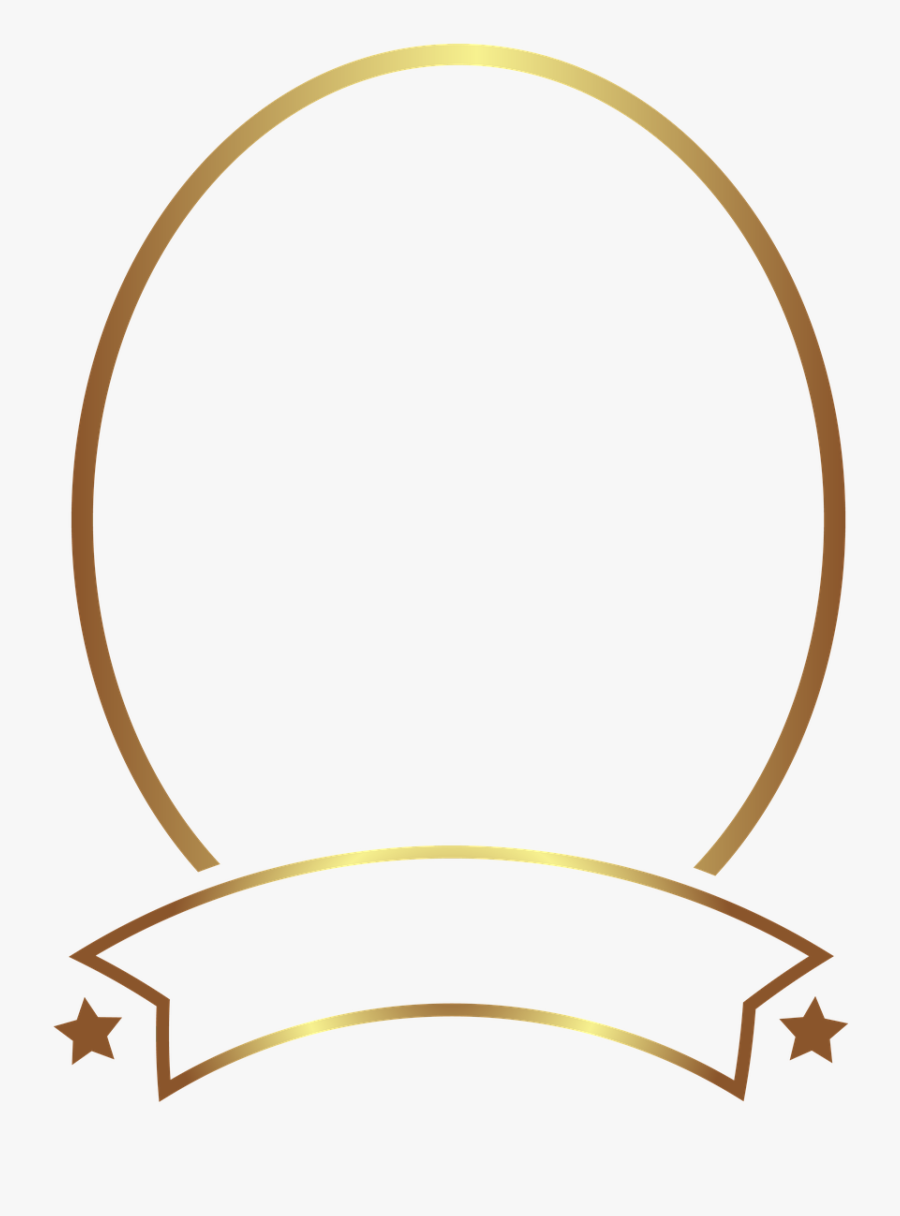 Photo Frame Gold Style Free Picture - Transparent Oval Frame Png , Free