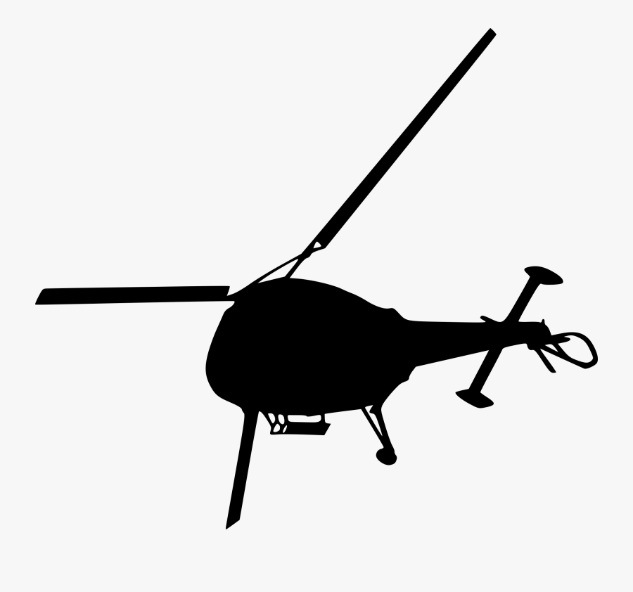 Top View Silhouette - Top View Helicopter Png, Transparent Clipart