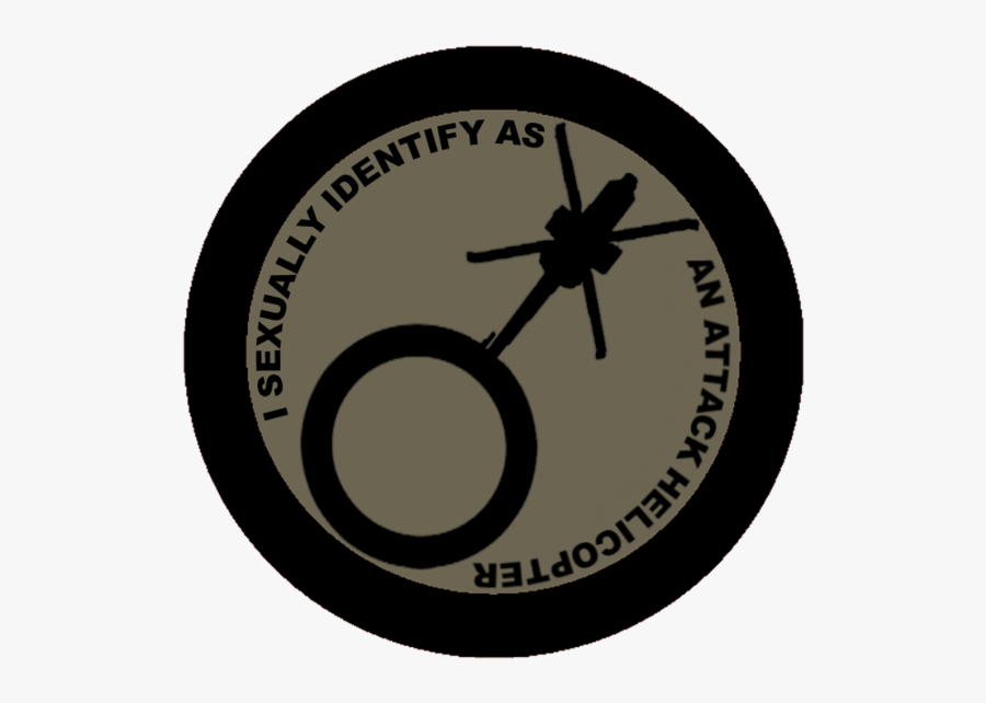 Gender Symbol For Someone Who Sexually Identifies Themselves - Attack Helicopter Gender Sign, Transparent Clipart